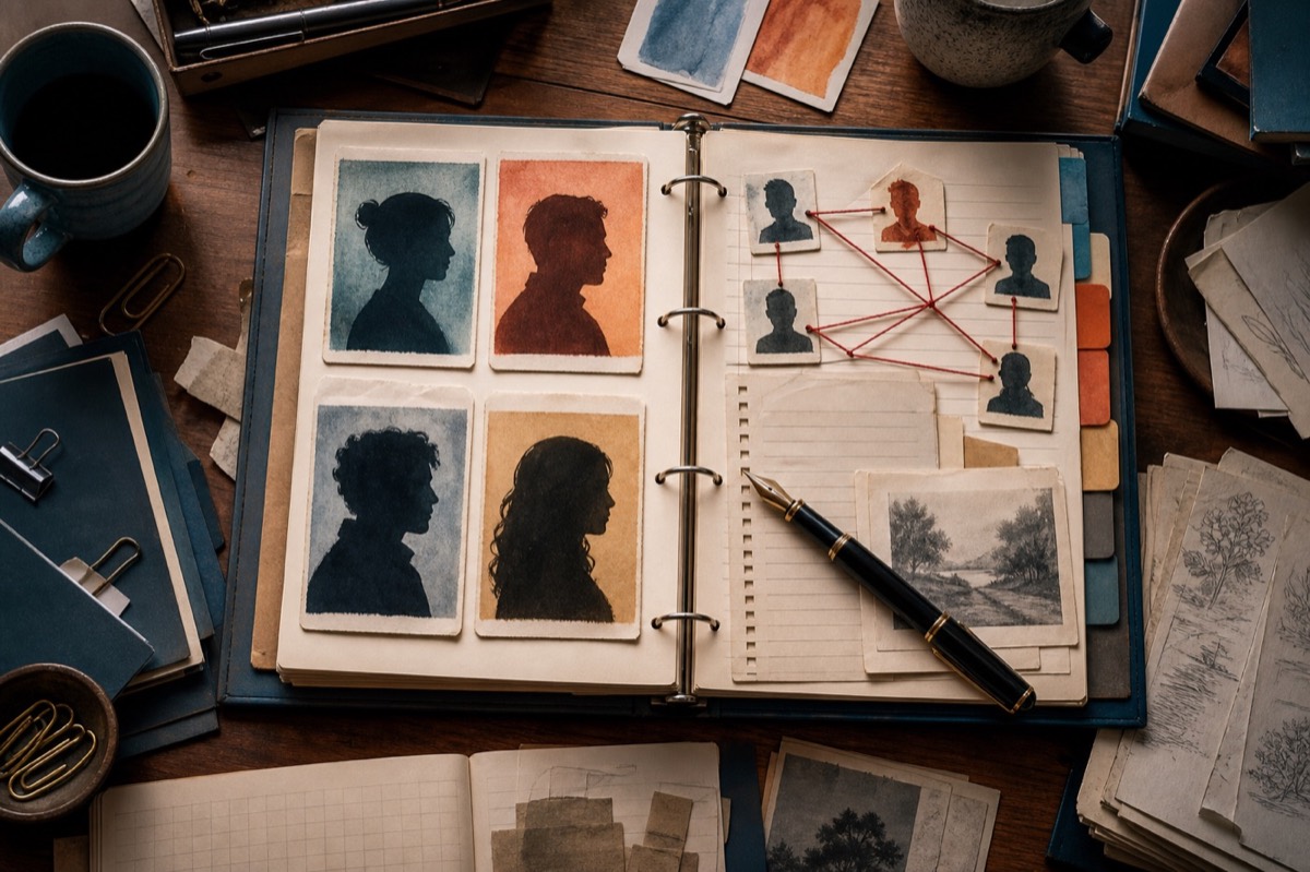 Charakterbögen für Bücher: Figuren entwickeln, die lebendig wirken – NovelMansion Magazin